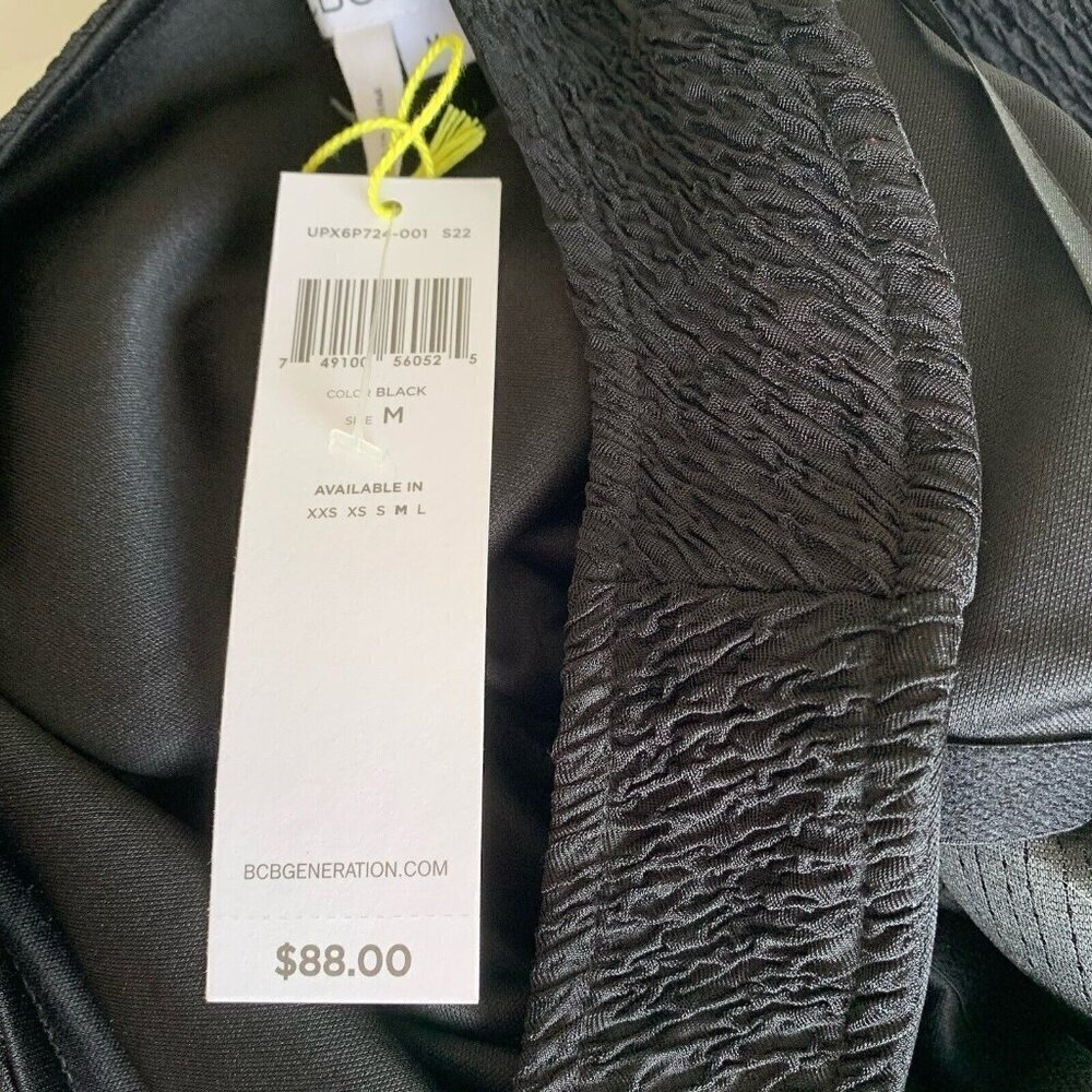 BCBGeneration Medium Black Bodycon One Shoulder C… - image 10